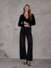 Vervet Olivia Wide Leg Studded Denim