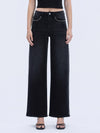 Vervet Olivia Wide Leg Studded Denim