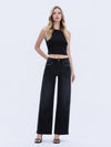 Vervet Olivia Wide Leg Studded Denim