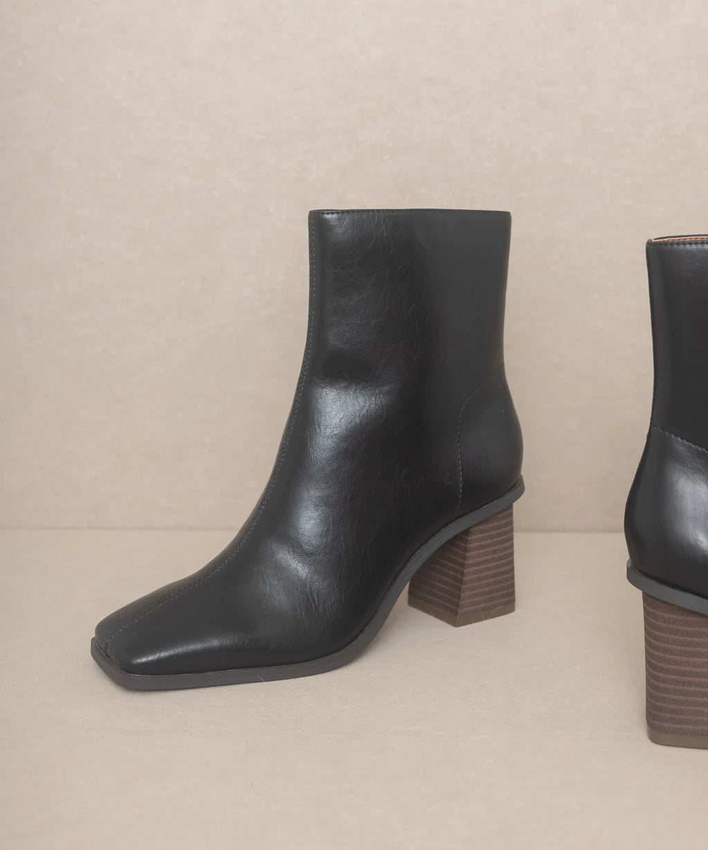 The Vera Black Ankle Boot