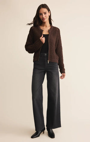 Z Supply Sundance Sweater in Chocolate Cherry