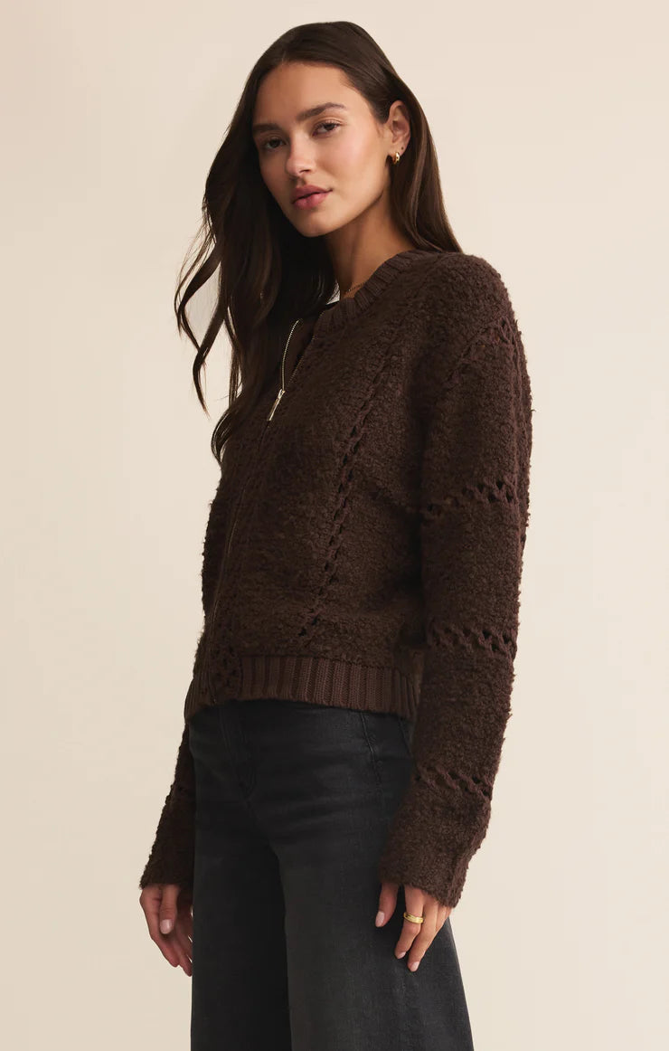 Z Supply Sundance Sweater in Chocolate Cherry