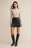 Z Supply Allegra Faux Leather Skirt