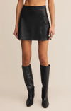 Z Supply Allegra Faux Leather Skirt