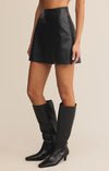 Z Supply Allegra Faux Leather Skirt