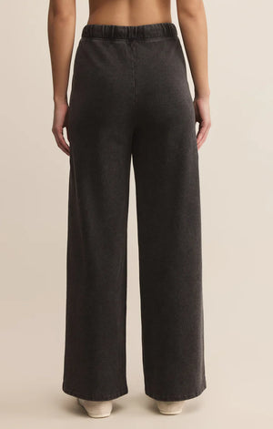Z Supply Hunter Knit Denim Pant in Washed Black