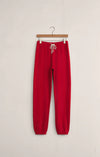 Z Supply Classic Boyfriend Jogger in Festive Red