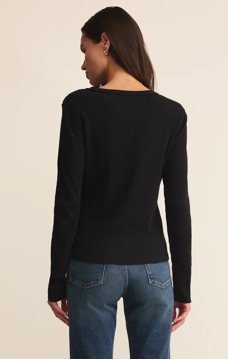 Z Supply Arlet Mini Thermal Top in Black
