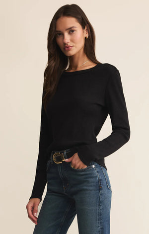 Z Supply Arlet Mini Thermal Top in Black