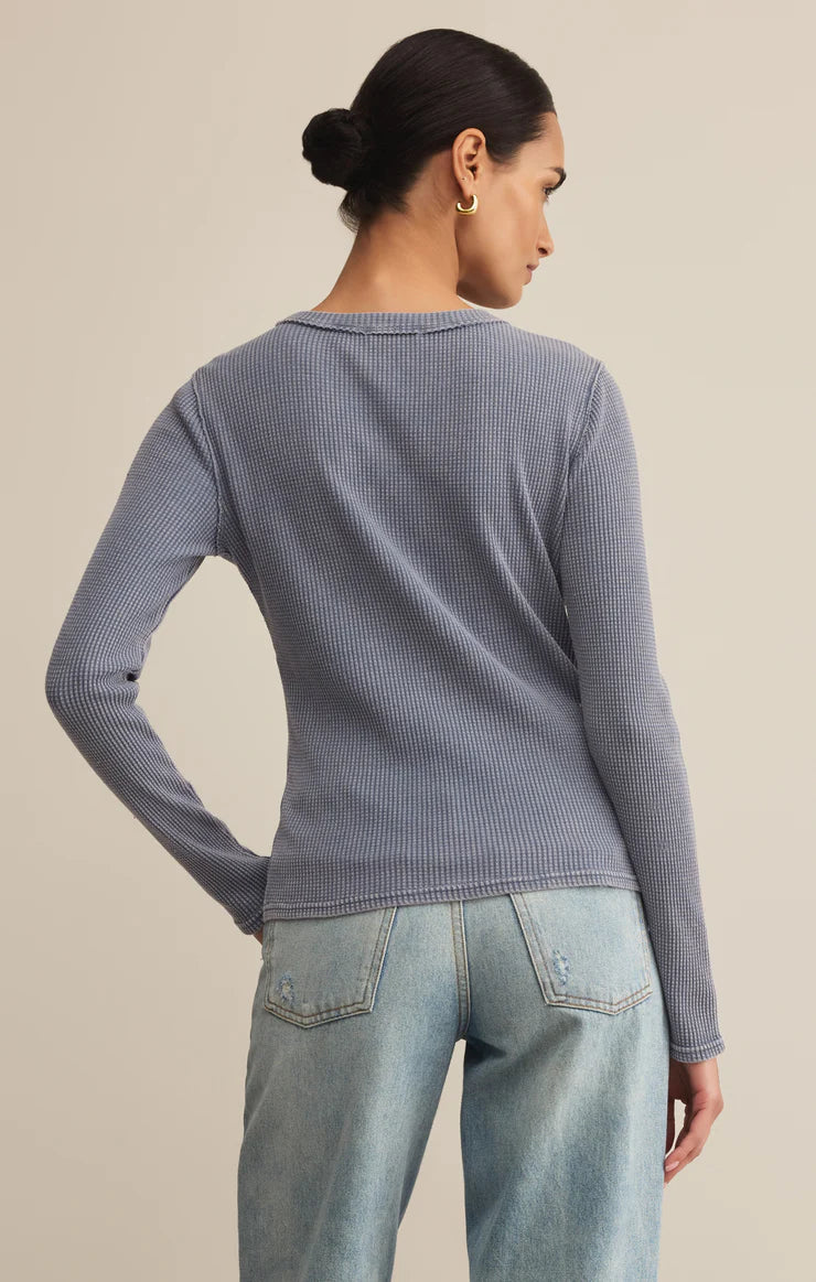 Z Supply Arlet Mini Thermal Top in Storm Cloud