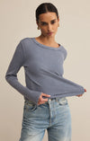 Z Supply Arlet Mini Thermal Top in Storm Cloud
