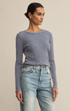 Z Supply Arlet Mini Thermal Top in Storm Cloud