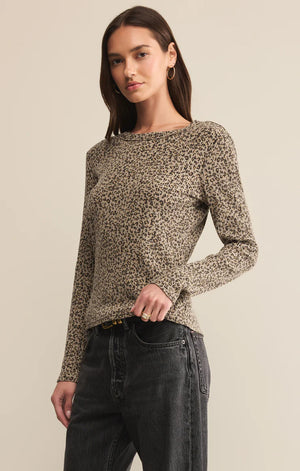 Z Supply Arlet Leopard Thermal Top