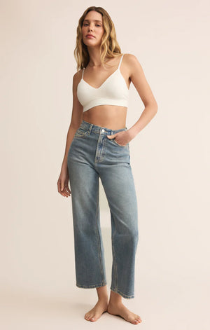 Z Supply Kendra So Smooth Bralette in Crystal