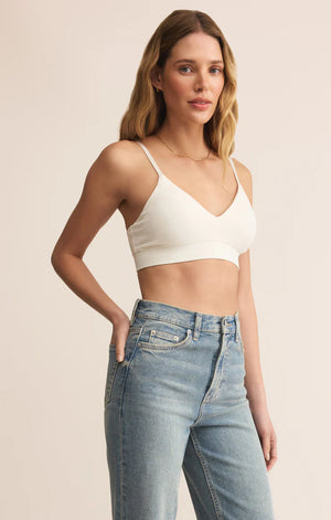 Z Supply Kendra So Smooth Bralette in Crystal