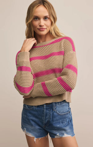 Z Supply Broadbeach Striped Sweater