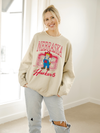 Nebraska Huskers Club Mascot Sand Thrifted Sweatshirt
