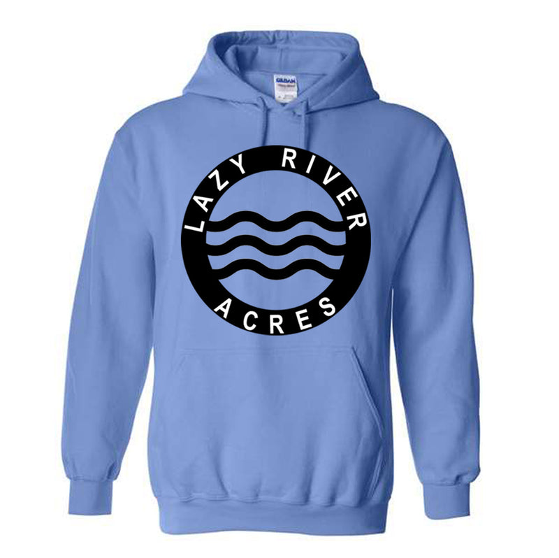 Lazy River Acres Adult Hoodie in Carolina Blue