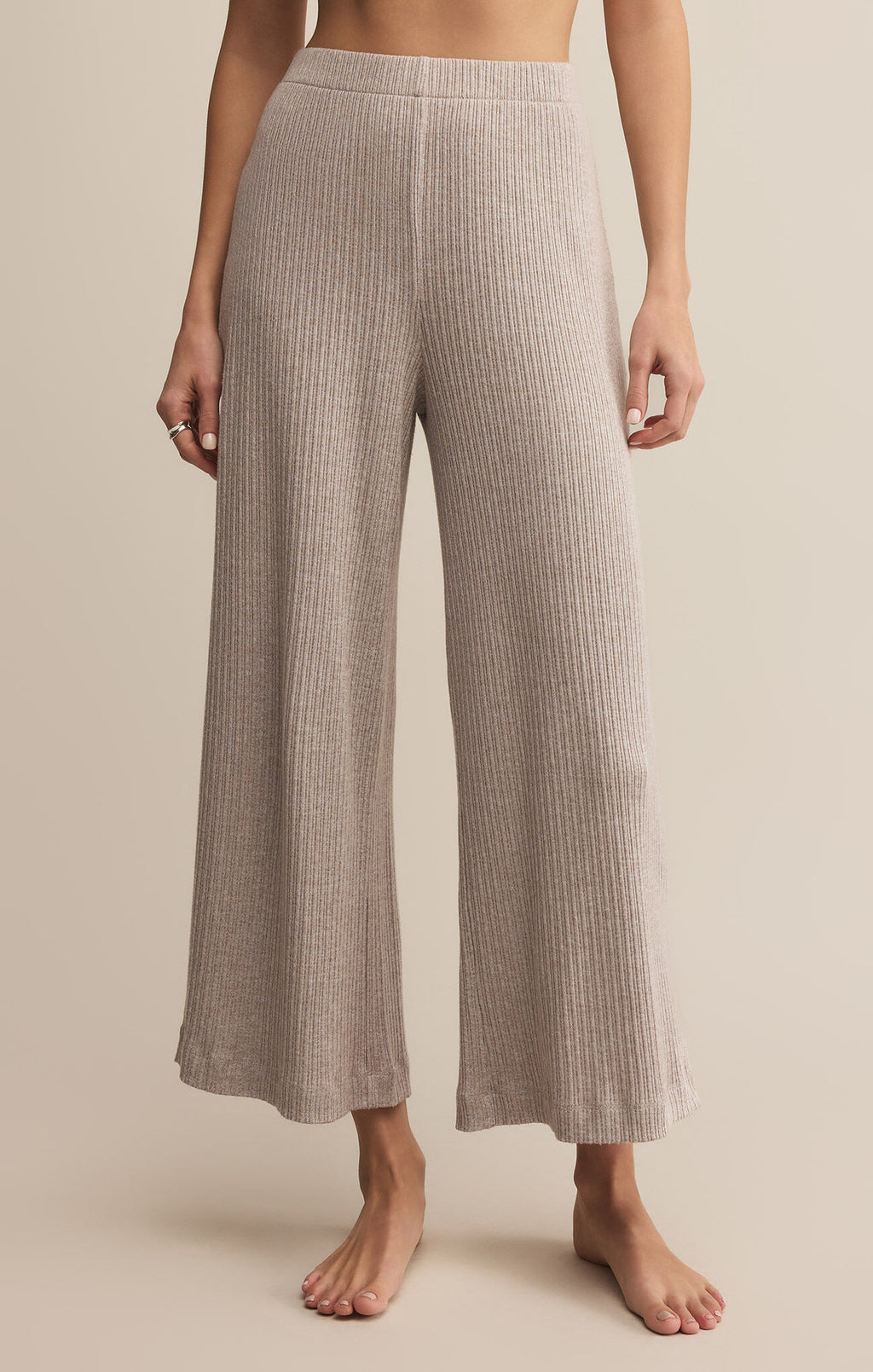 Z Supply Coastline Mini Rib Pant in Slate Grey