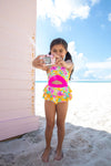 Tangerine Tropic One Piece Youth Swimsuit