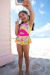 Tangerine Tropic One Piece Youth Swimsuit