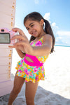 Tangerine Tropic One Piece Youth Swimsuit