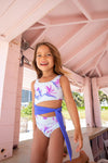 Diamond Waves One Piece Youth Swimsuit