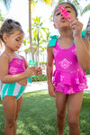 Sea Breeze One Piece Youth SwimsuIT