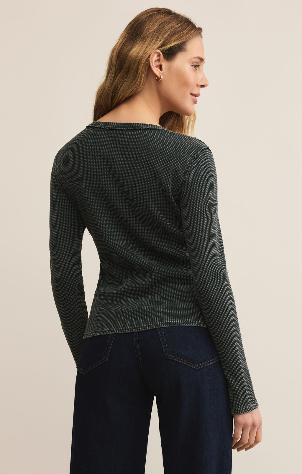 Z Supply Arlet Mini Thermal Top in Garland Green