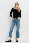 Kenzie High Rise Slim Wide Leg Denim