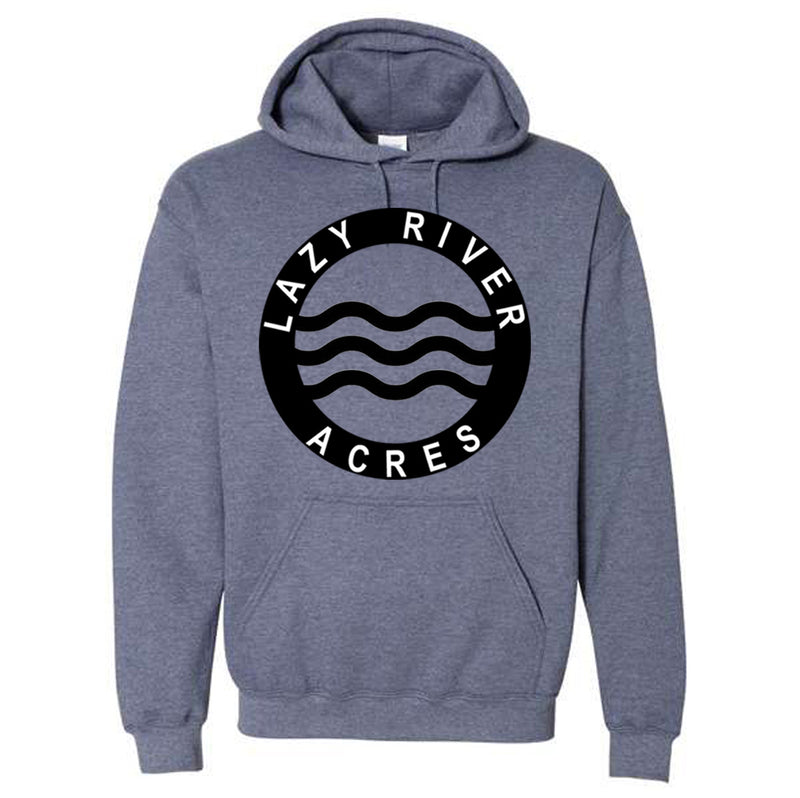 Lazy River Acres Adult Hoodie in Heather Navy
