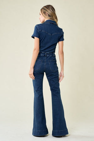 Let's Go Girls Denim Jumpsuit