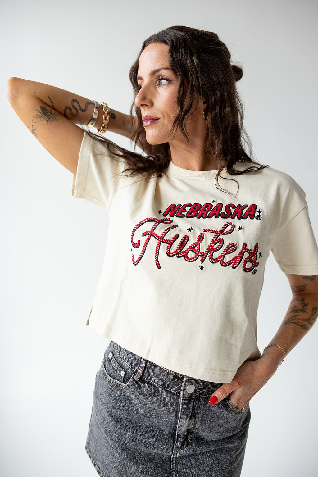 Nebraska Huskers Lasso Luxe Tee