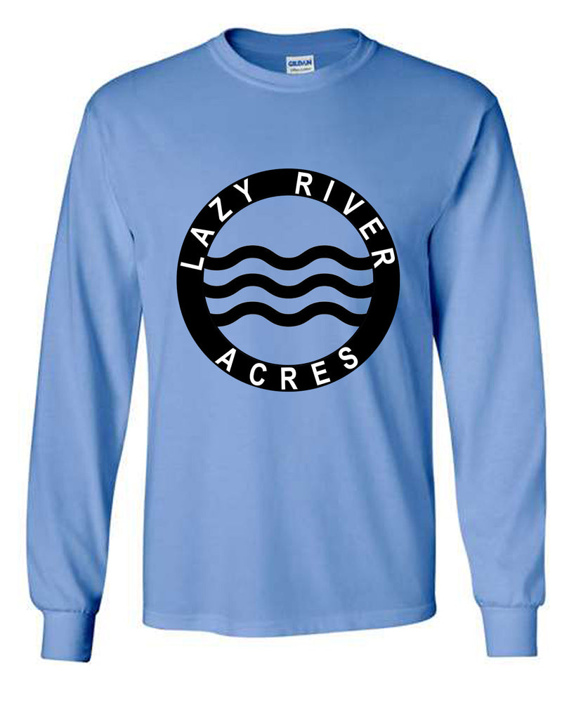 Lazy River Acres Adult Long Sleeve Shirt in Carolina Blue
