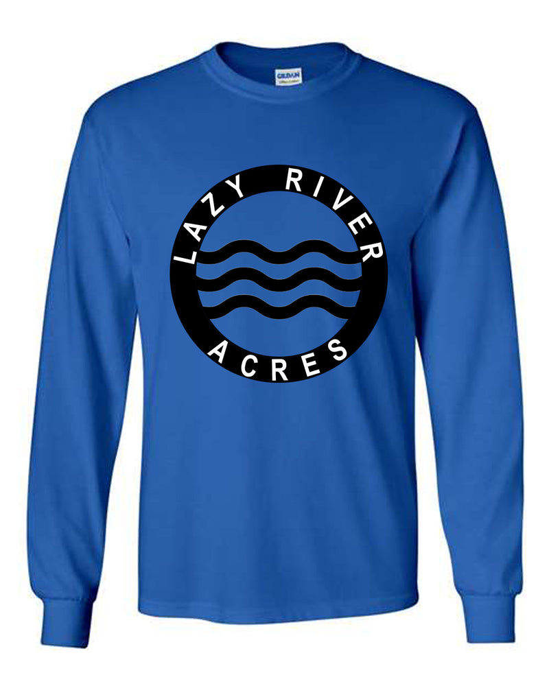 Lazy River Acres Adult Long Sleeve Shirt in Blue