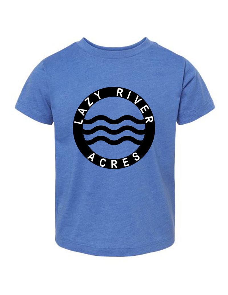 Lazy River Acres Toddler Tee in Heather Blue