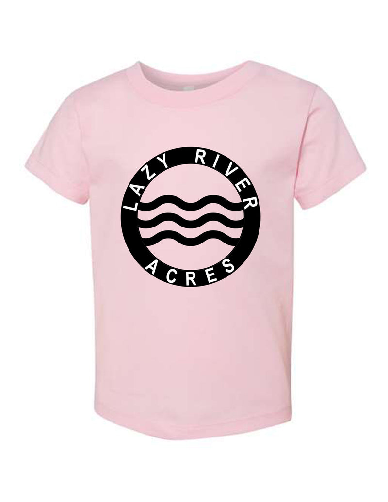 Lazy River Acres Toddler Tee in Baby Pink