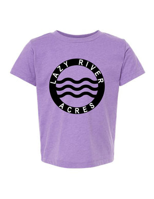 Lazy River Acres Toddler Tee in Heather Purple