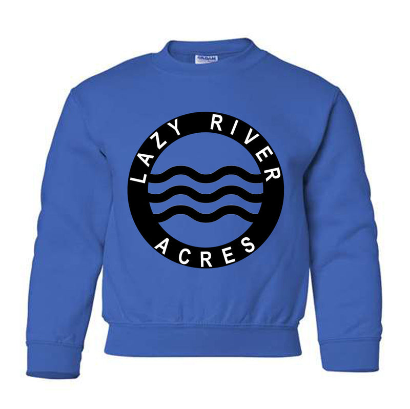 Lazy River Acres Youth Crewneck in Blue