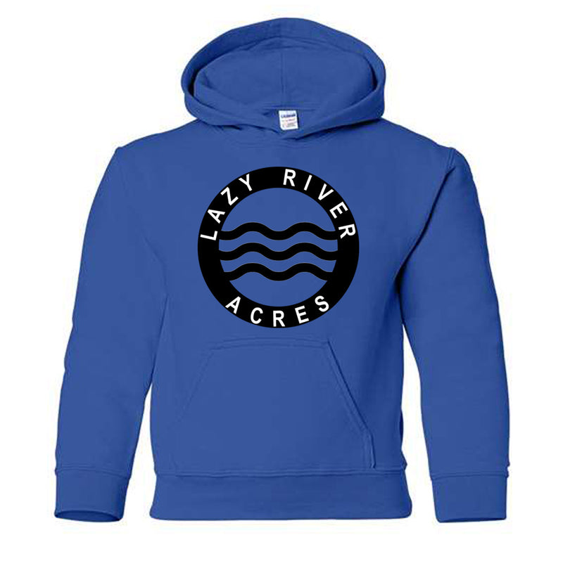 Lazy River Acres Youth Hoodie in Blue