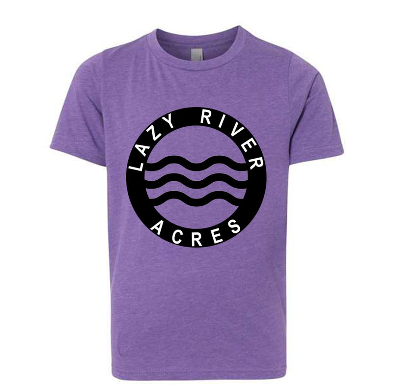 Lazy River Acres Youth Tee in Vintage Purple