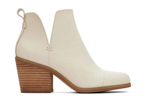 TOMS Everly Cutout Bootie in Beige Leather