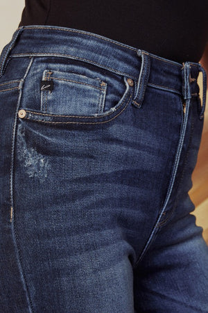 April High Rise Dark Wash Skinny Denim