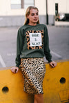 Level Up Cheetah Midi Skirt