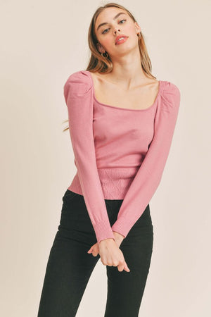 What A Doll Top in Rose