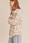 Stella Taupe Plaid Shacket