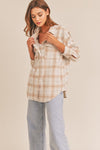 Stella Taupe Plaid Shacket