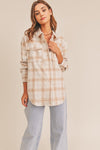 Stella Taupe Plaid Shacket