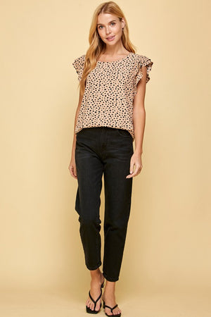 Seeing Spots Cheetah Print Blouse
