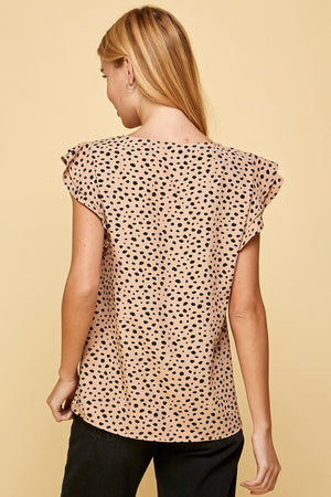 Seeing Spots Cheetah Print Blouse